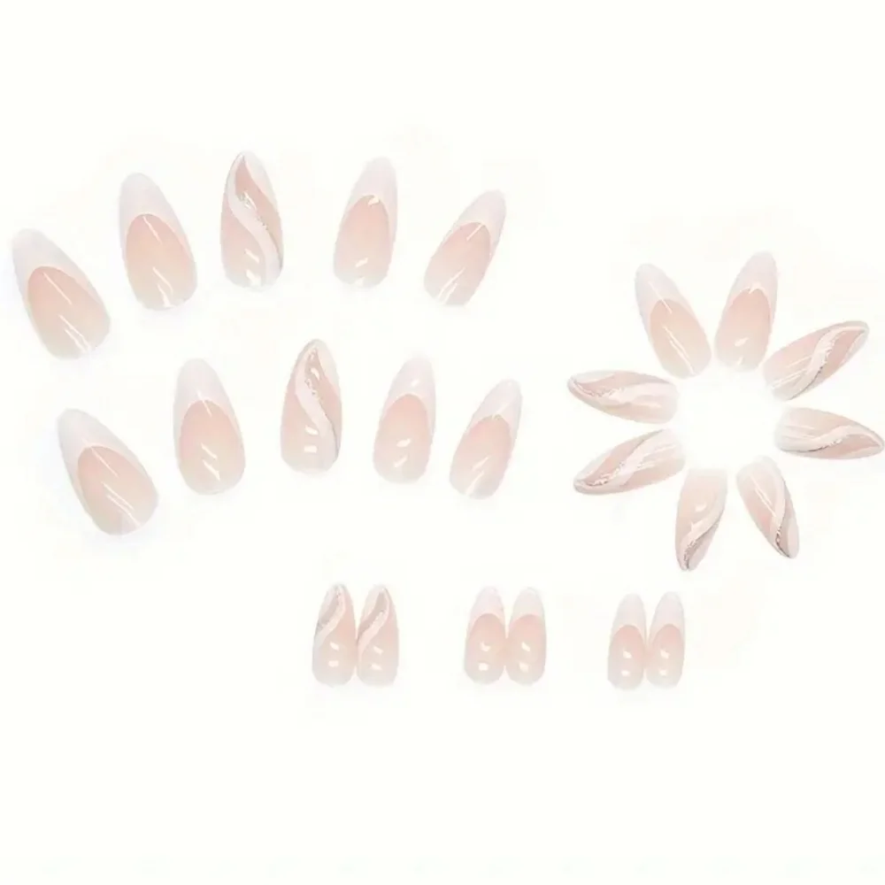 24 Pieces Fake Press On Nails